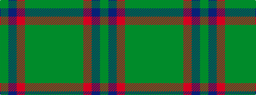 idealised woven sample of pattern GBRGGGG