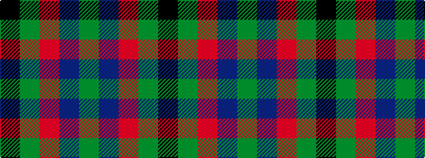 idealised woven sample of pattern GBRGK