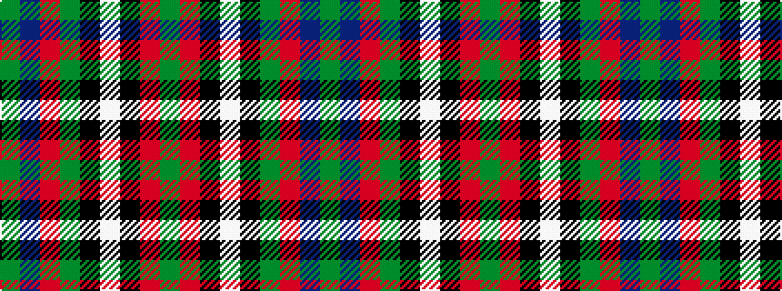 idealised woven sample of pattern GBRGKWKRG