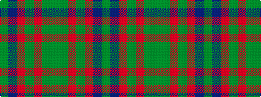 idealised woven sample of pattern GBRGRGG