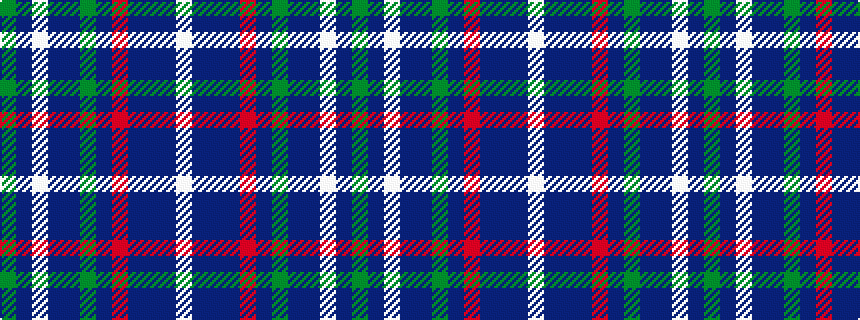 idealised woven sample of pattern GBWBBGBRBBBW