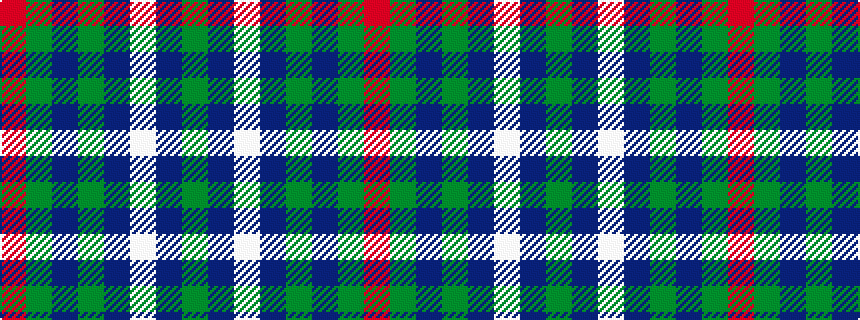 idealised woven sample of pattern GBWBGBGR