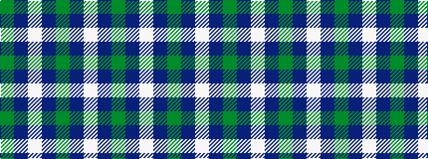 idealised woven sample of pattern GBWBGBW