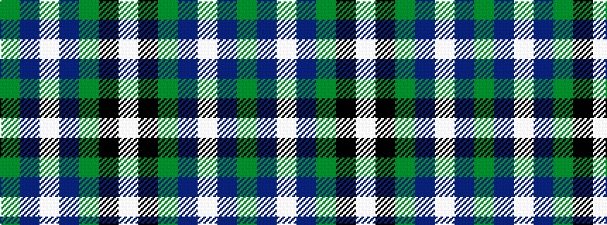 idealised woven sample of pattern GBWBGKW