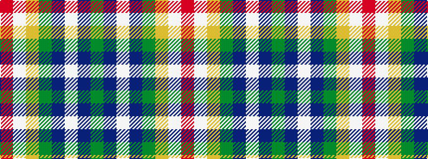 idealised woven sample of pattern GBWBGYWR