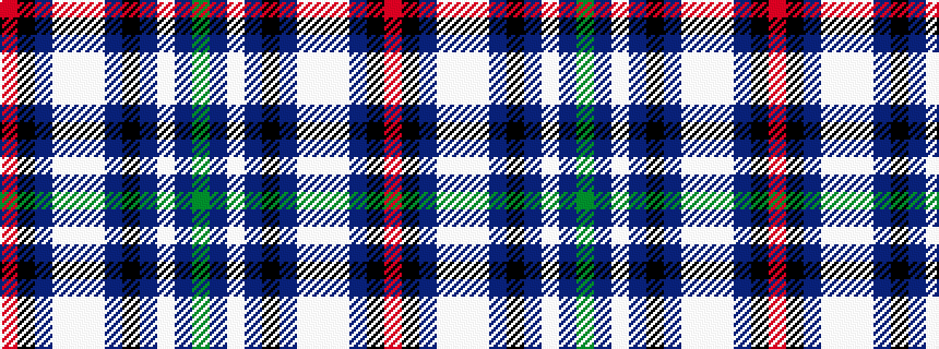 idealised woven sample of pattern GBWBKBWWWBKR