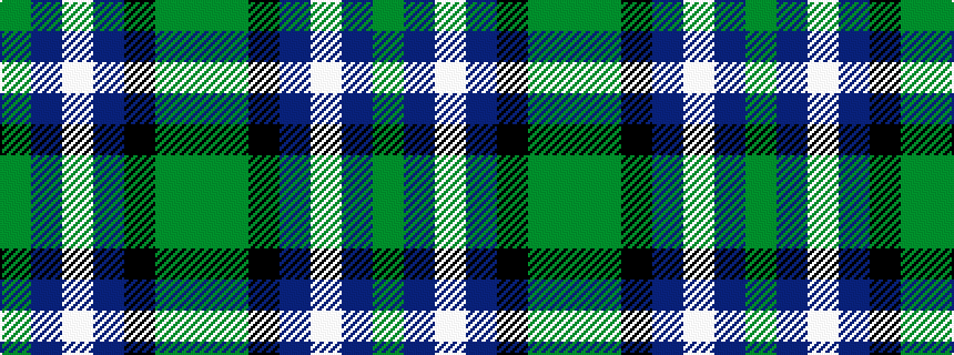 idealised woven sample of pattern GBWBKGG