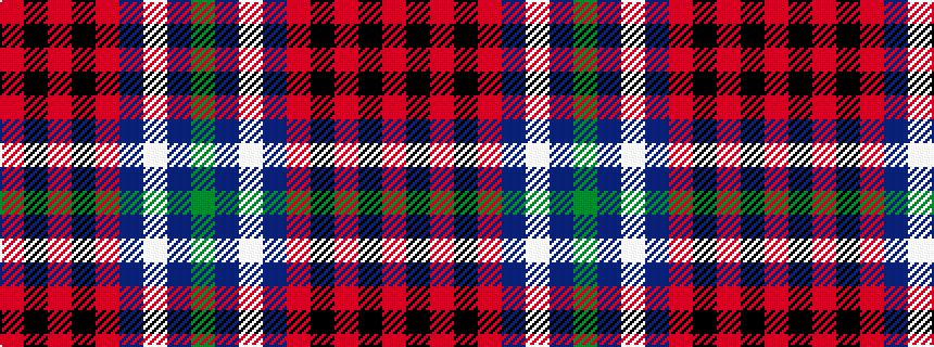 idealised woven sample of pattern GBWBRKRKR
