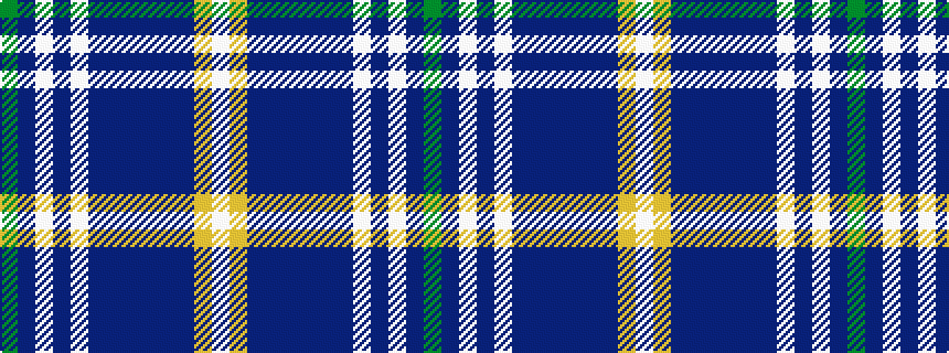 idealised woven sample of pattern GBWBWBBBBBBYW