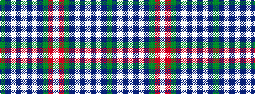 idealised woven sample of pattern GBWBWBWBGRW