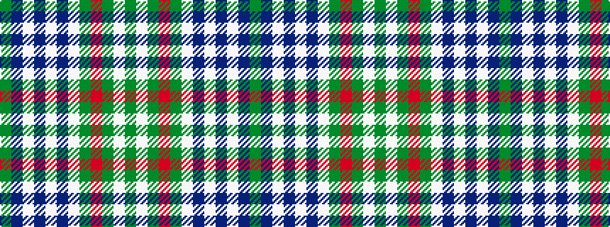 idealised woven sample of pattern GBWBWBWGRGWG