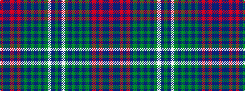 idealised woven sample of pattern GBWGBGBGBGBRBRBBR