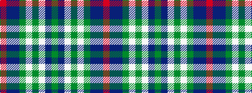 idealised woven sample of pattern GBWGWGBBR