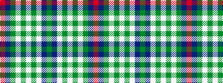 idealised woven sample of pattern GBWGWGWGBR