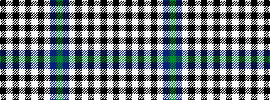 idealised woven sample of pattern GBWKWKWKWK