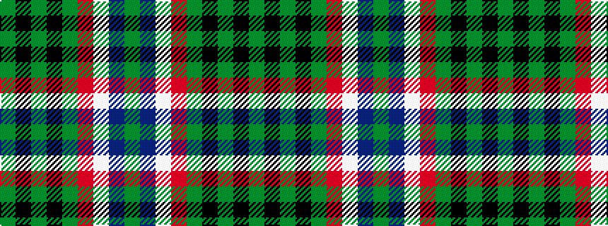 idealised woven sample of pattern GBWRGKGKG