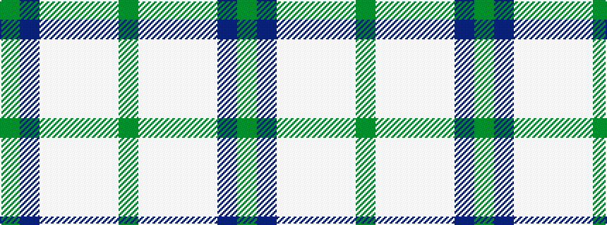 idealised woven sample of pattern GBWWWWG