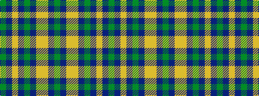 idealised woven sample of pattern GBYBGBYYBG