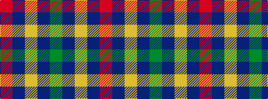 idealised woven sample of pattern GBYBR