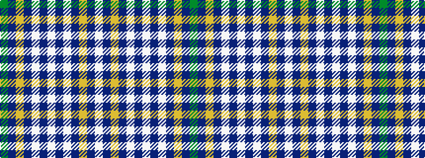 idealised woven sample of pattern GBYBWBWBWBYBW