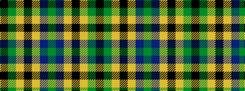 idealised woven sample of pattern GBYKYGK