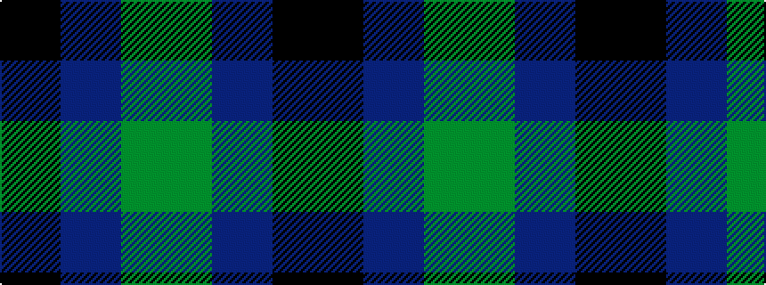 idealised woven sample of pattern GGBBKK