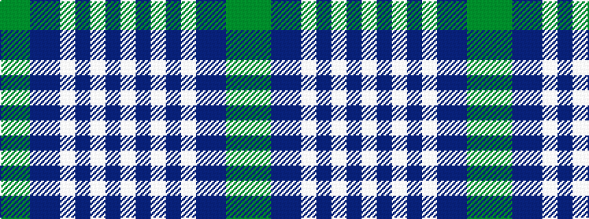 idealised woven sample of pattern GGBBWBWBW