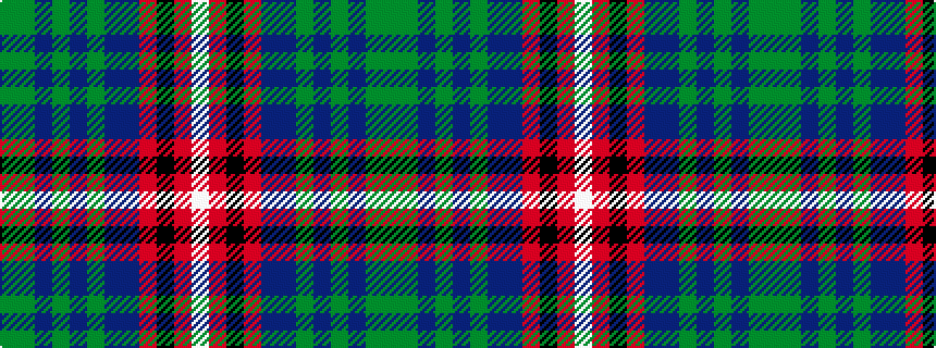 idealised woven sample of pattern GGBGBGBBRKRW