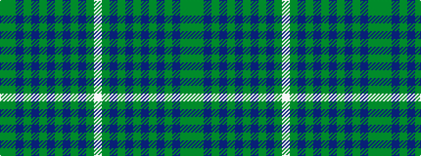 idealised woven sample of pattern GGBGBGBGBGBGW