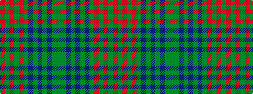 idealised woven sample of pattern GGBGBGBGRGRGR