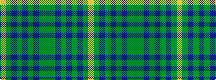 idealised woven sample of pattern GGBGBGBGY