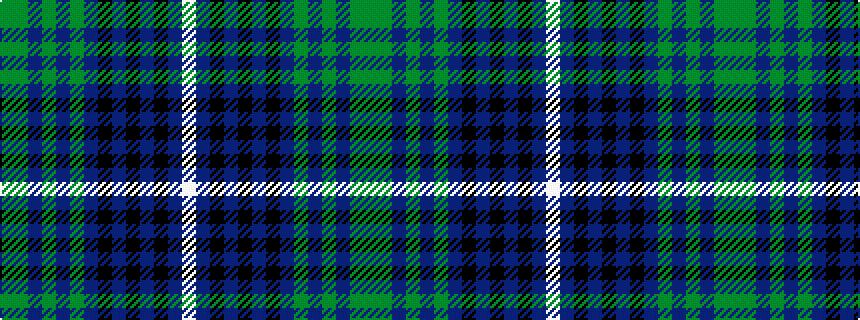 idealised woven sample of pattern GGBGBGBKBKBKBW