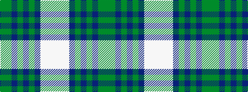 idealised woven sample of pattern GGBGBGBWWW
