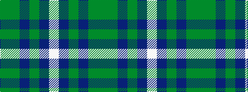 idealised woven sample of pattern GGBGBW