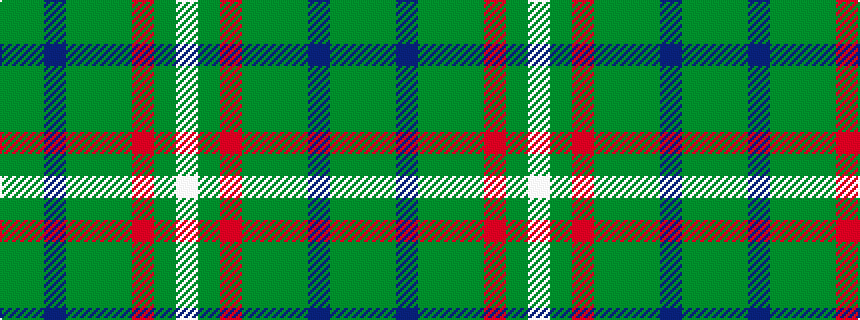 idealised woven sample of pattern GGBGGGRGW