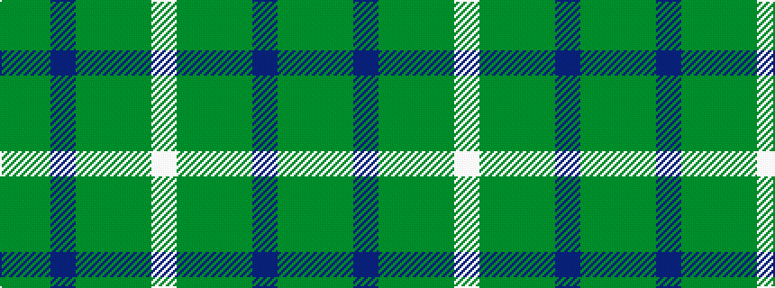 idealised woven sample of pattern GGBGGGW