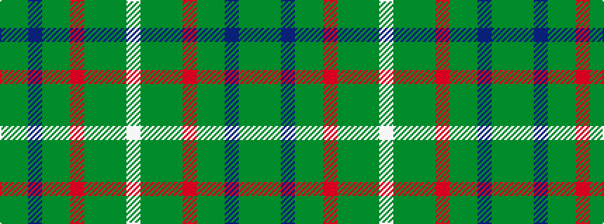 idealised woven sample of pattern GGBGGRGGGW