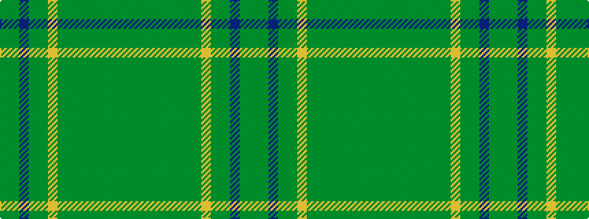 idealised woven sample of pattern GGBGGYGGGGGGGG