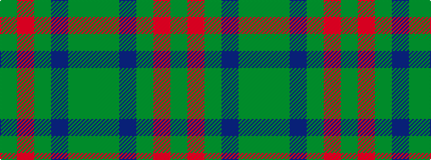 idealised woven sample of pattern GGBGRG