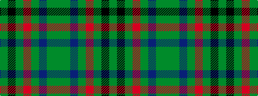 idealised woven sample of pattern GGBGRGKG