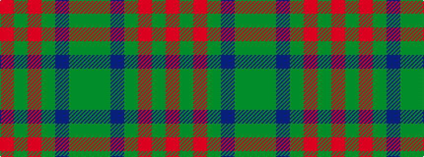idealised woven sample of pattern GGBGRGR