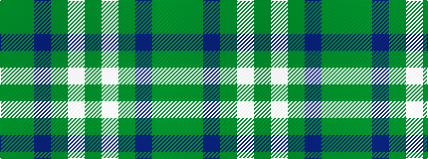 idealised woven sample of pattern GGBGWG