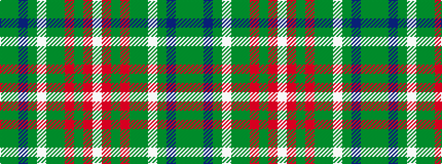 idealised woven sample of pattern GGBGWGGRGRW