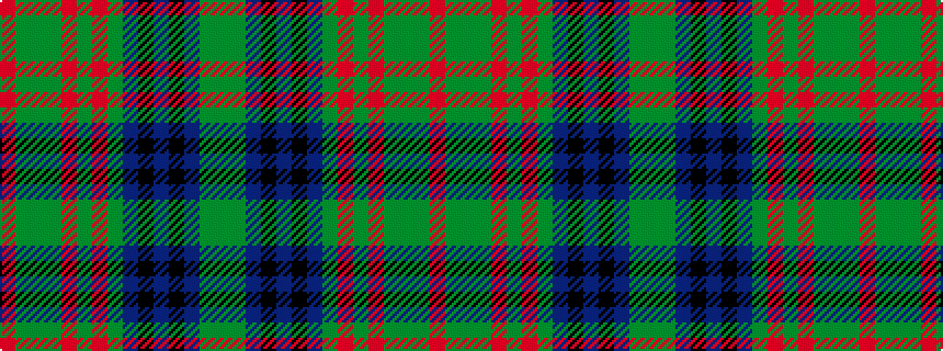 idealised woven sample of pattern GGBKBKBGRGRGGGR