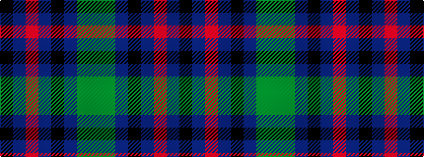 idealised woven sample of pattern GGBKBRBK
