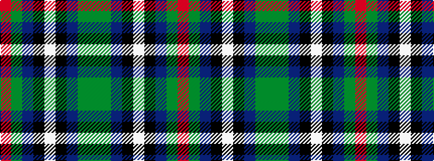 idealised woven sample of pattern GGBKWKBGR