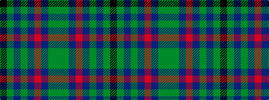 idealised woven sample of pattern GGBRBGBGK