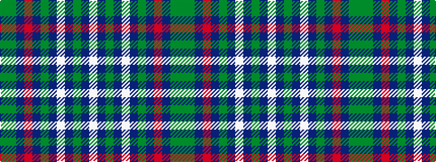 idealised woven sample of pattern GGBRBGBWBGBW