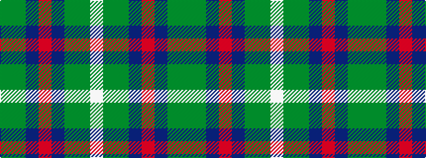 idealised woven sample of pattern GGBRBGGW