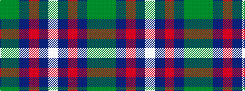 idealised woven sample of pattern GGBRBW